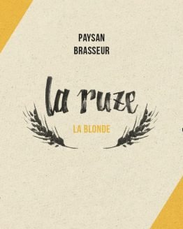 Bière Ruze blonde 33cl bio