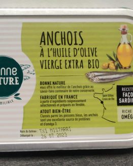 Anchois à l'huile d'olive 115g