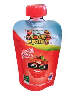 Gourdes Pommes/Fraises bio 4x90g