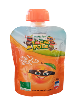 Gourdes Pommes/Pêches bio 4x90g