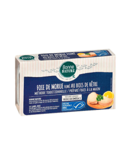 Foie de morue fumé au bois de hêtre 120g