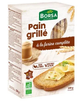Pain grillé bio farine complète 250g